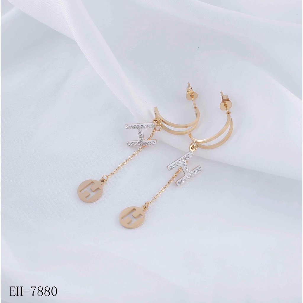 Anting Titanium Permata Perhiasan Wanita 7850/7880