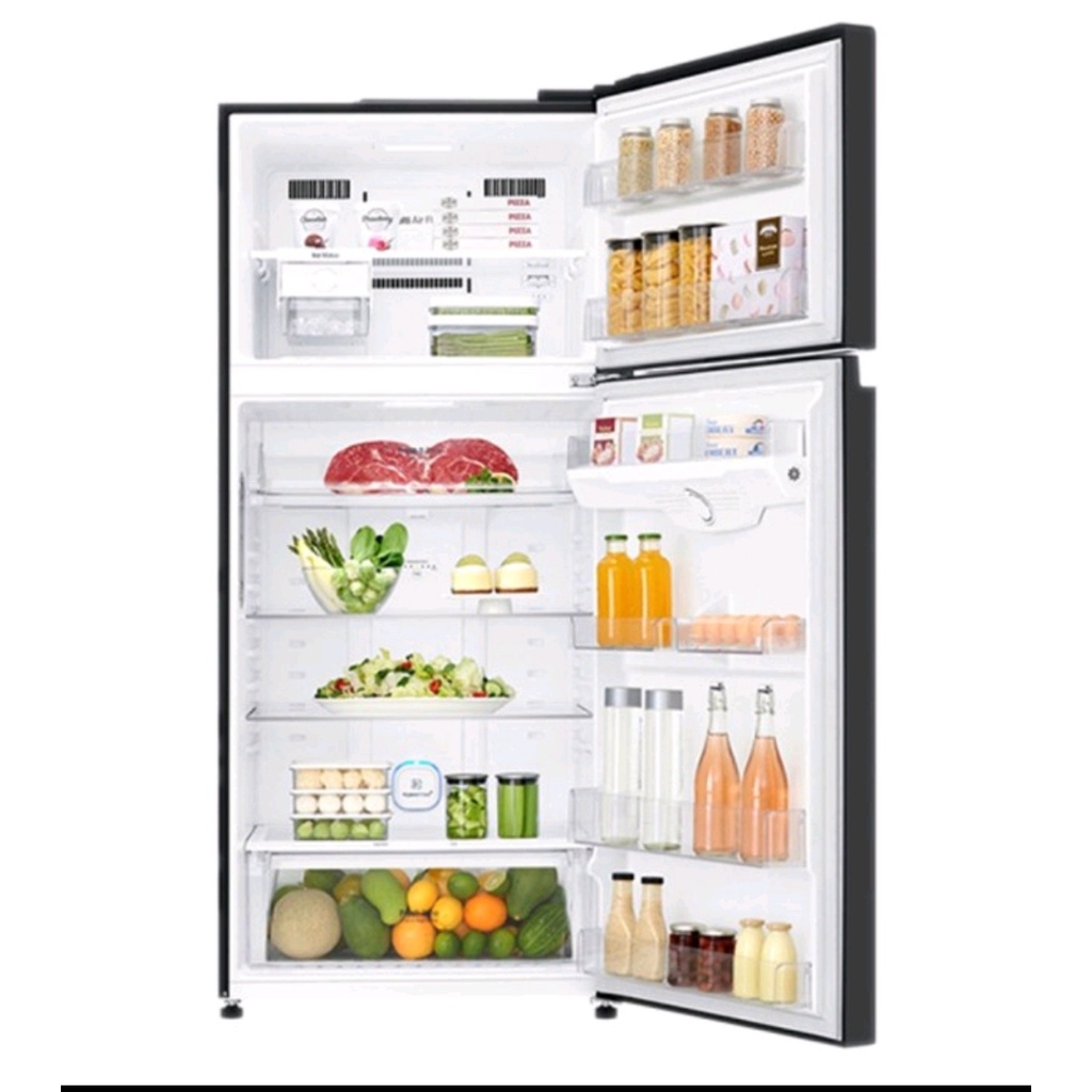 KULKAS LG SGGL SERIES (KACA HITAM) 2 PINTU TYPE GNC 702 SGGL