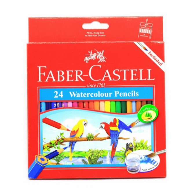 

[COD] Faber Castell 24 Water Colour Pensil warna(1set)Original