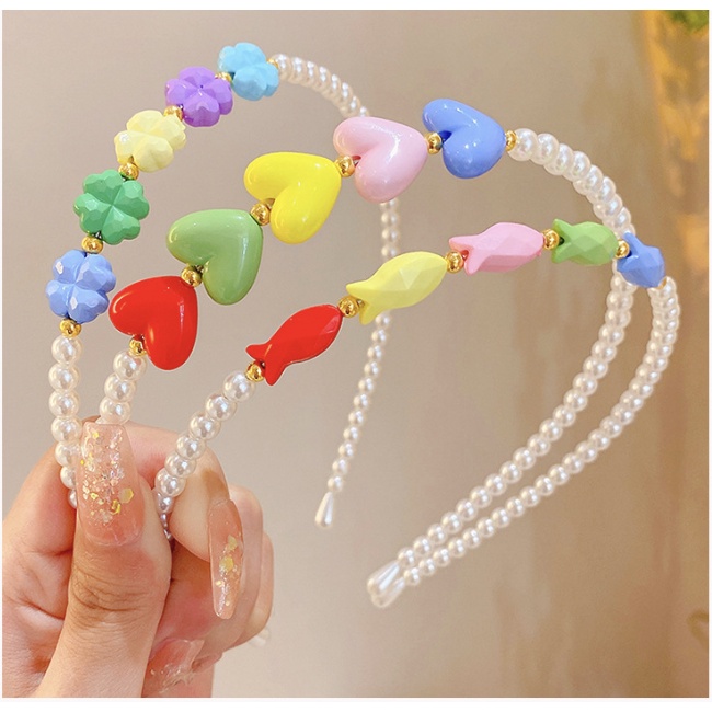 babyfit bando anak perempuan  T-BEADS hiasan rambut anak perempuan import zx-1108