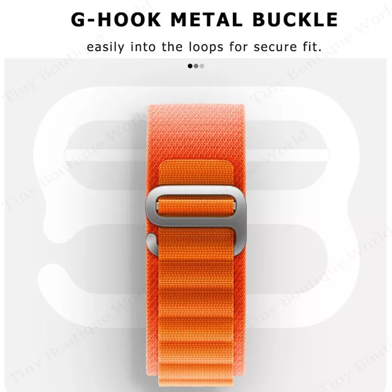 ALPINE Loop Nylon Tali Jam 20mm Strap Tali Samsung Galaxy Watch 4 5 pro ACTIVE 1 2 40MM 44MM