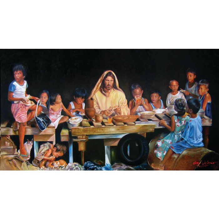 Repro Digital Lukisan Gambar Jesus Yesus Anak Kristus Kristen Agama