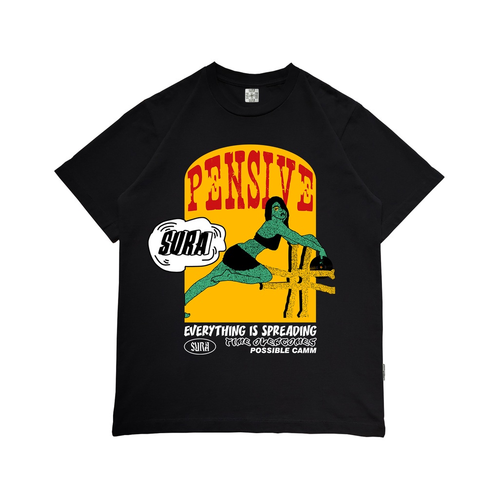 Sura Positiva - Tshirt Heavyweight Cotton (Thaya) Black