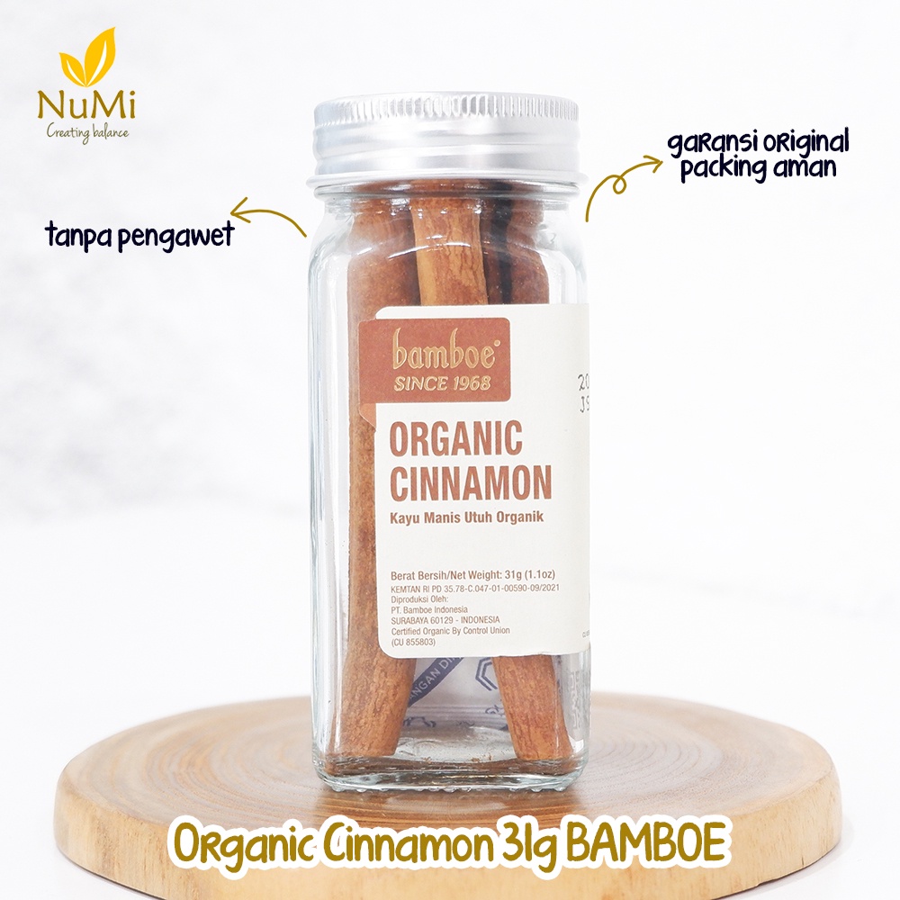 

31g Cinnamon Sticks Organic kayu manis utuh - Bamboe Organic