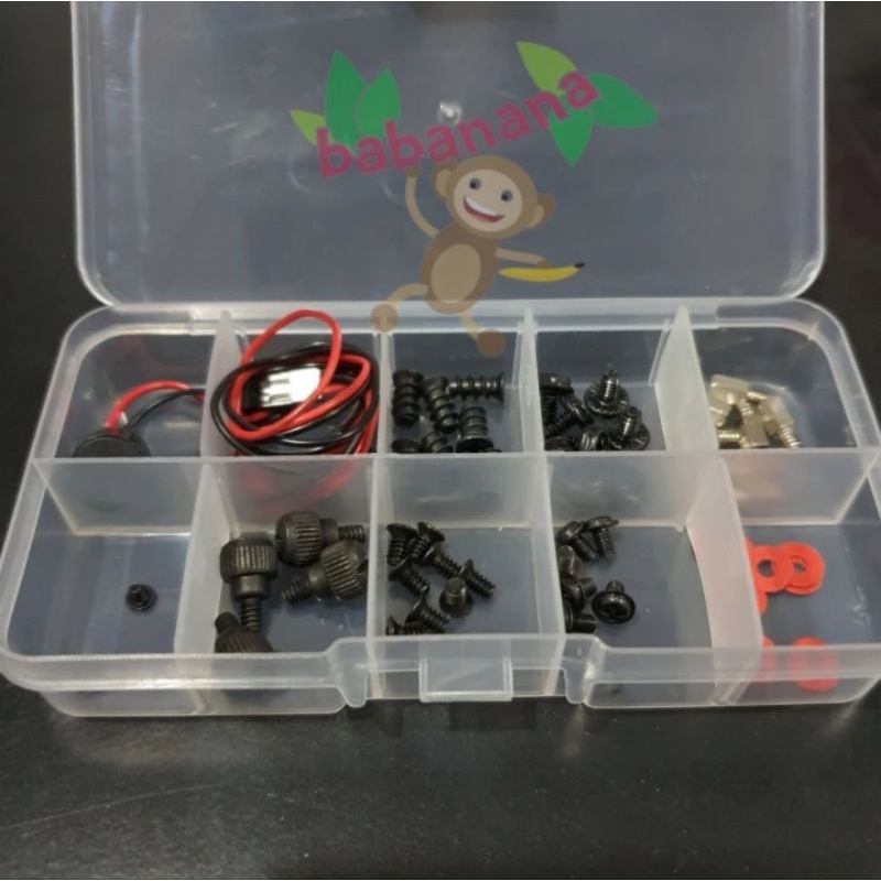 Baut set untuk rakit pc power sw buzzer hdd nvme screw assortment