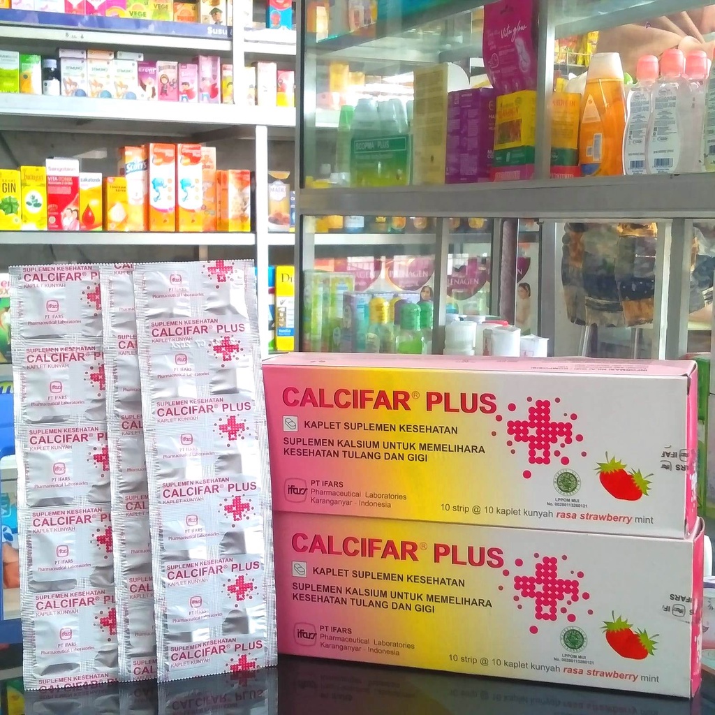 CALCIFAR PLUS KAPLET 1 STRIP @10 KAPLET kalcifar plus vitamin tulang