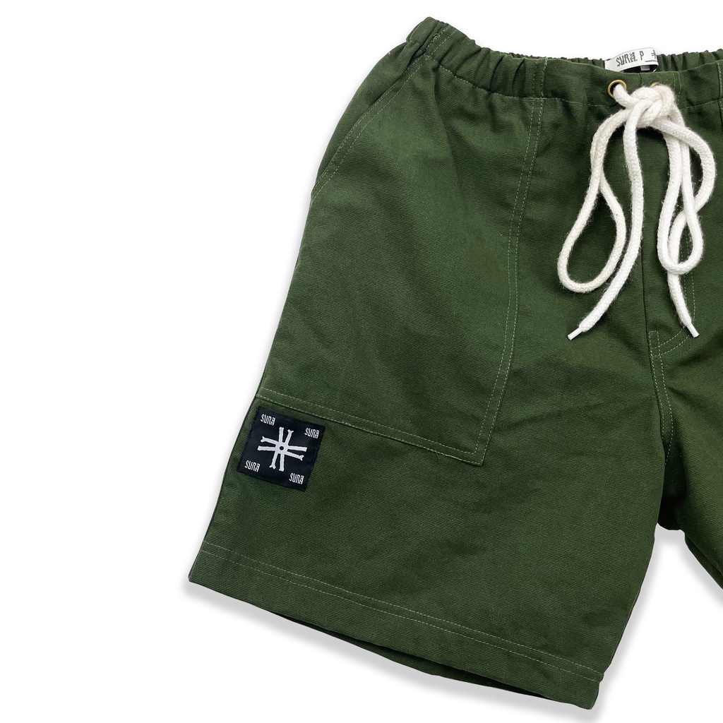 Sura Positiva - Board Short (Sharah) Green Army