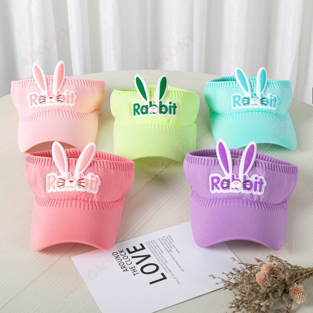 Aikoky Topi Anak Rabbit/Topi golf anak rabbit/Topi pantai anak lucu