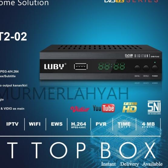 NEW STB Luby Receiver TV STB Digital DVB T2-02 Support WIFI Dongle