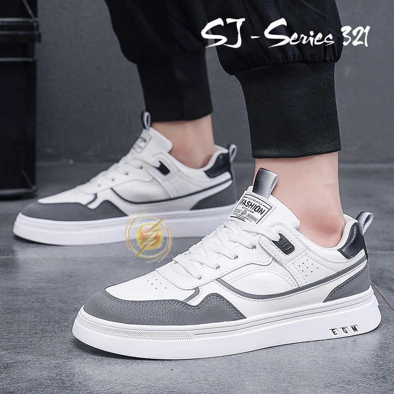 [JWALK] Sepatu Sneakers Pria Casual Cakep Buat Anak Kuliahan Kualitas Import Premium -321