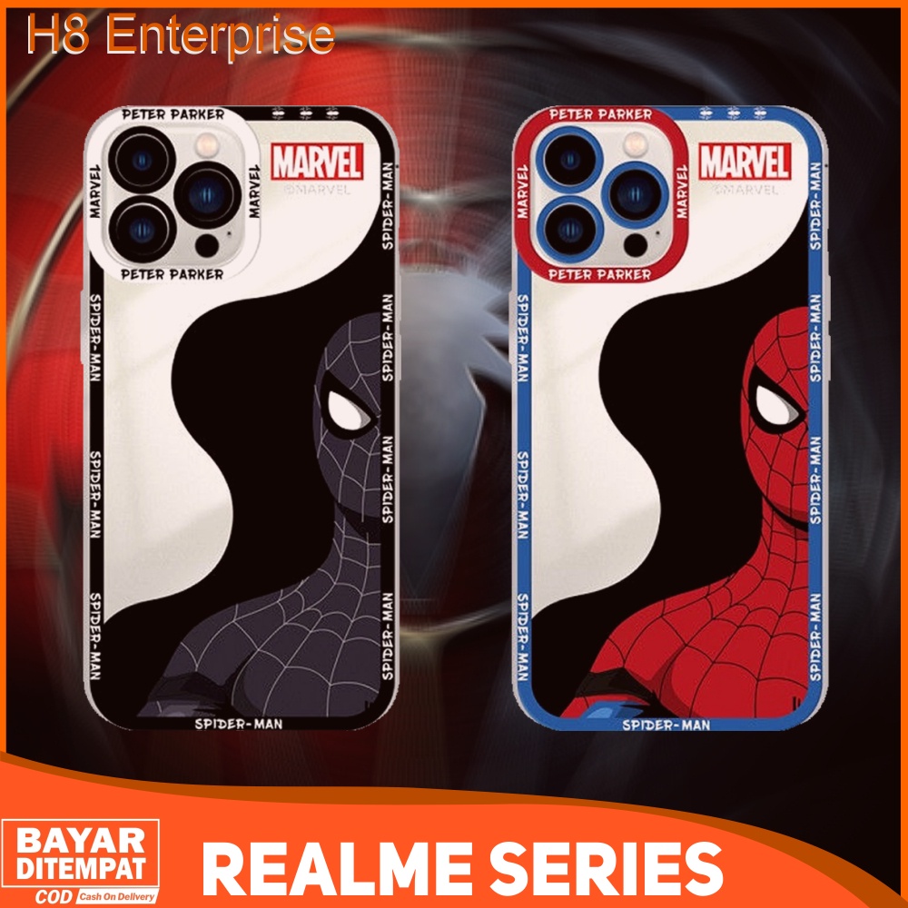 Case Realme 2 2 Pro 9i C12 C15 C21Y C25 C25Y C31 C35 Narzo 20 30A 50A Prime Casing Spiderman Verse Silicon Premium