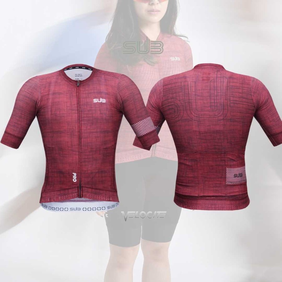 SUB JERSEY PRO MISTY RED subjersey merah Sepeda Bike Unisex Gowes