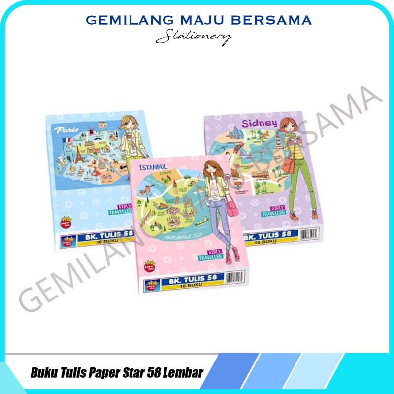 

Buku Tulis Paper Star 58 Lembar (Harga Per Pack Isi 10pc)