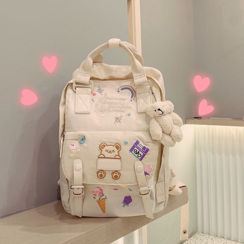 Sera unicorn gadis hati ransel ins tas sekolah lucu dan tampan super hot perempuan Harajuku ulzzang ransel mahasiswa