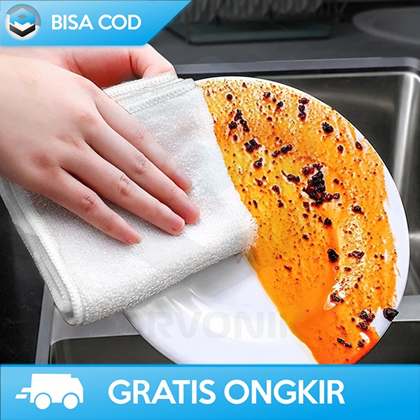 SERBET DAPUR MICROFIBER LAP MICROFIBER SERBAGUNA JOYBOS 18x22CM 3PCS