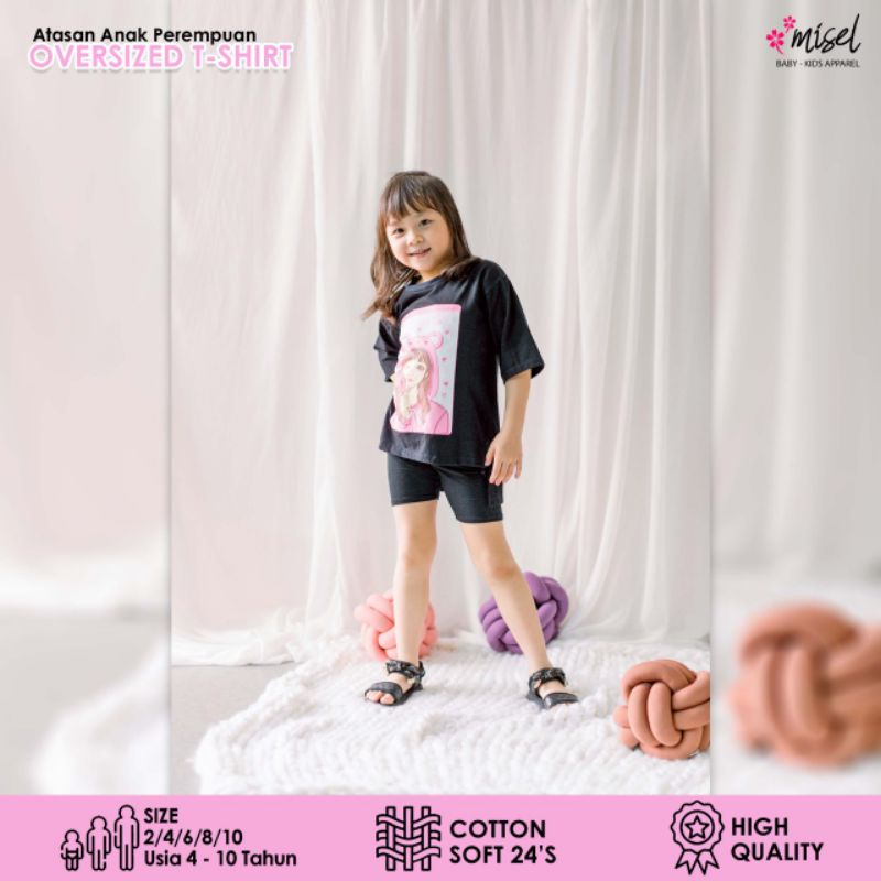 COD Terbaru T'shirt over size anak perempuan , kaos anak cewek viral