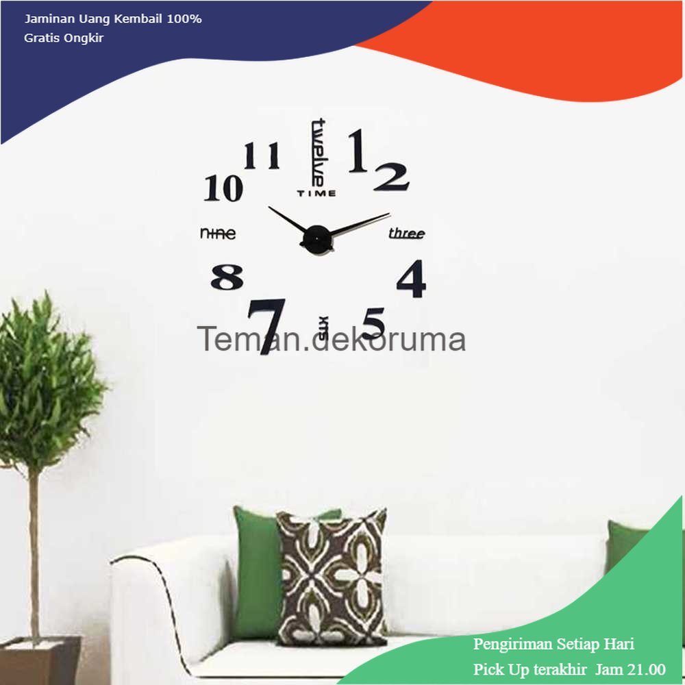 TD - PR VOSARREA Jam Dinding Besar DIY Giant Wall Clock Sangtai 30cm - VO-101