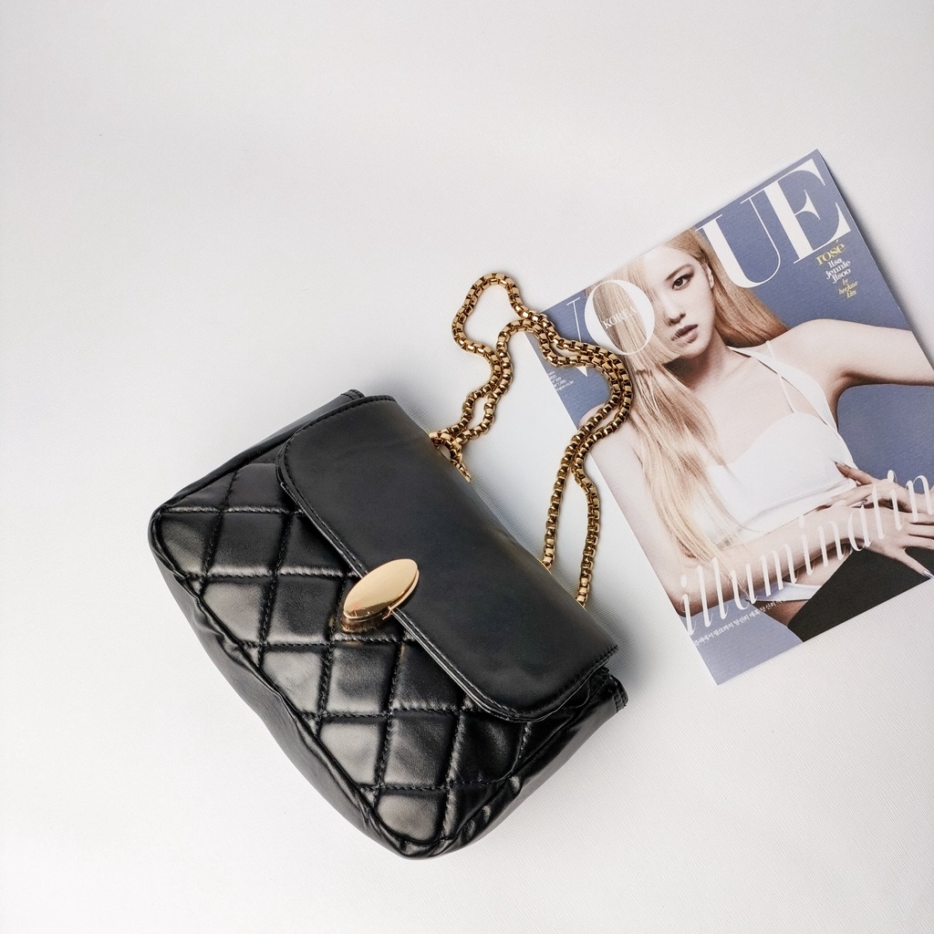 Sling Bag Tali Rantai emas Brilli Tas Wanita