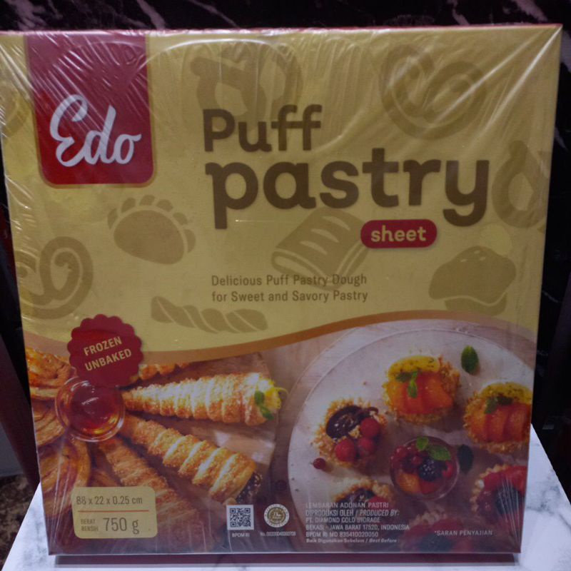 

Edo Puff Pastry 750g ( khusus instant kurir )