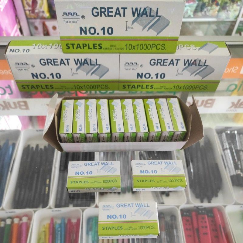 

Isi Staples GREAT WALL no.10 isi 10pak