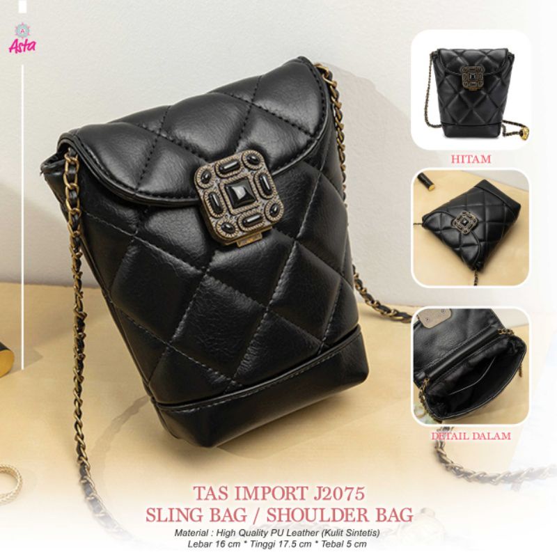 Tas Import sling bag/ shoulder bag kode j2075