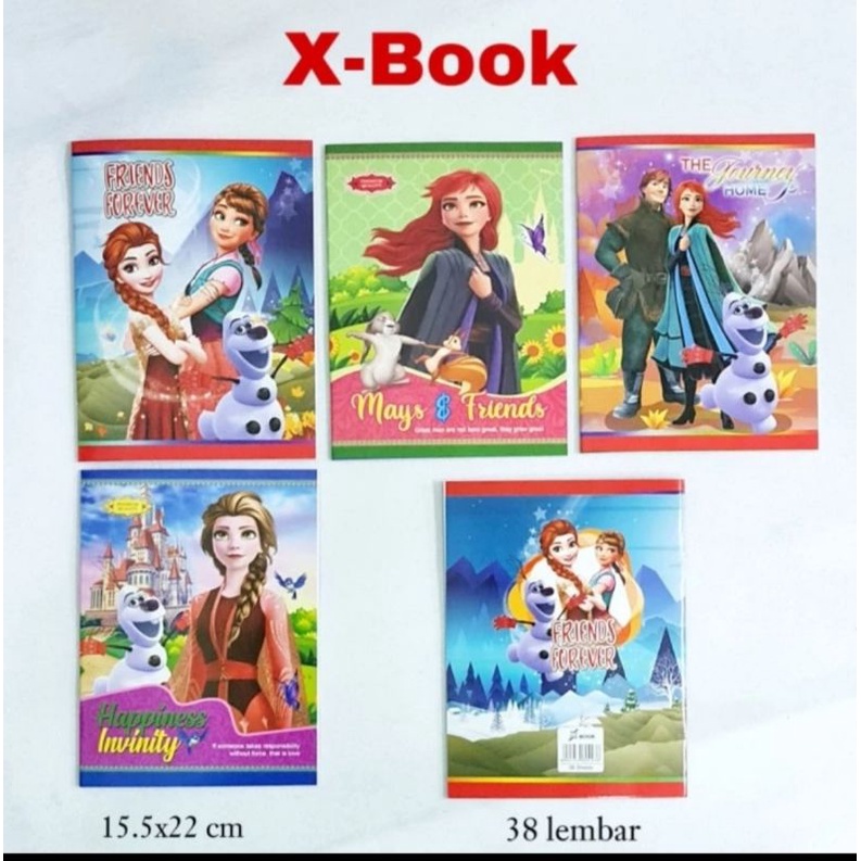 

Buku Tulis Sekolah Murah X-Book 38 lembar (10 buku)