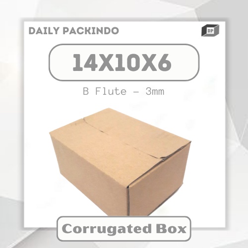 

Kardus/Packing/Dus/Corrugated/Box/Packaging Ukuran 14X10X6 Cm B Flute