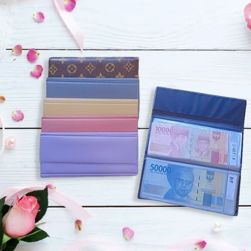 (LOKAL)dompet disiplin keuangan polos mini dompet disiplin keuangan bulanan walet organizer
