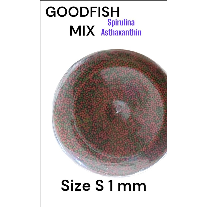 PELET IKAN KOKI KOI GOODFISH MIX SPIRULINA ASTAXANTHIN 1,25 KG 1 MM