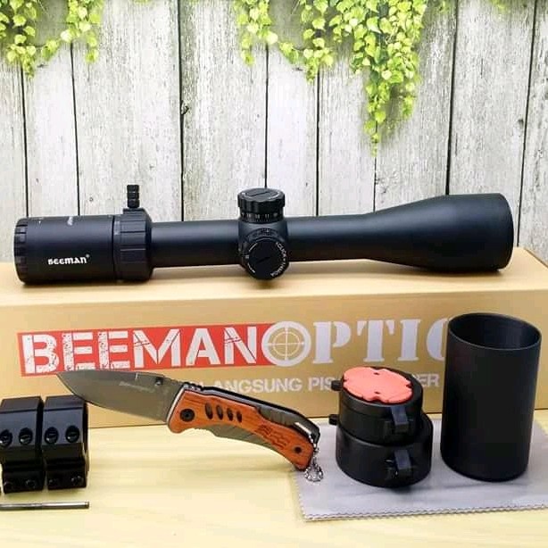 {LestariStore} BEEMAN OPTICS 4-16X44 30SF . TELESCOPE. TELESKOP - Hitam monting rail 11 Murah