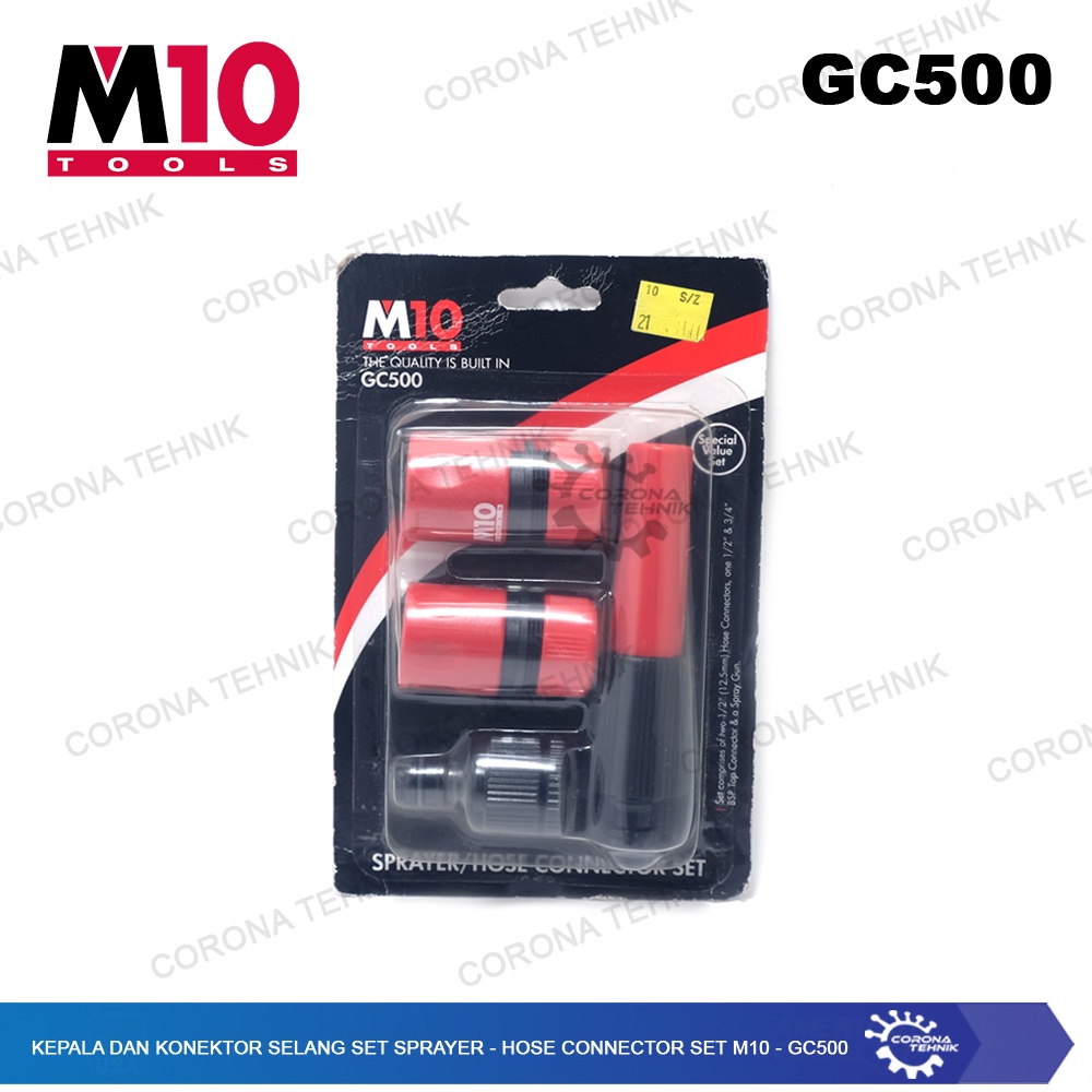 GC500 - Kepala &amp; Konektor Selang Set Sprayer - Hose Connector Set M10