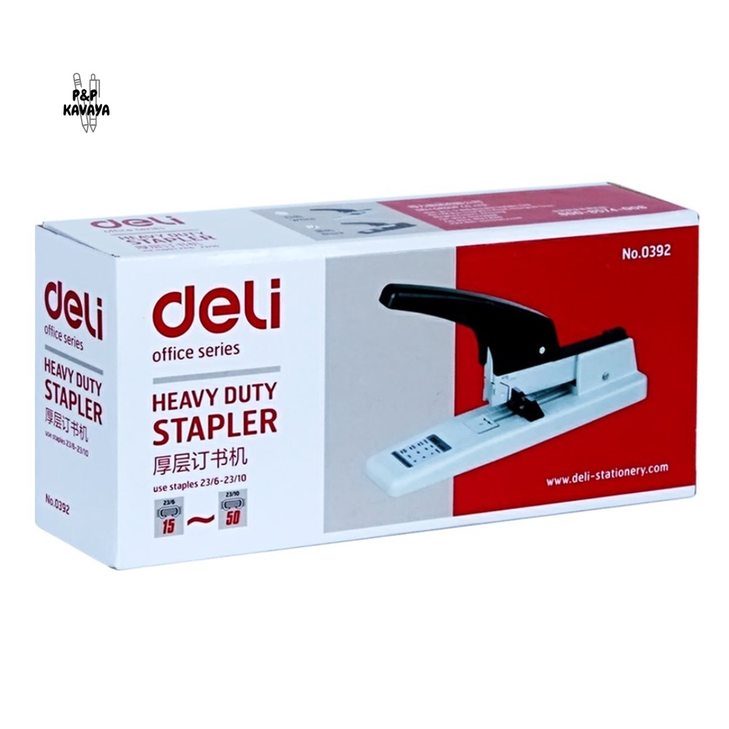 

Stapler Deli Heavy Duty 50sheets Mudah untuk mengganti dan mengisi staples E0392