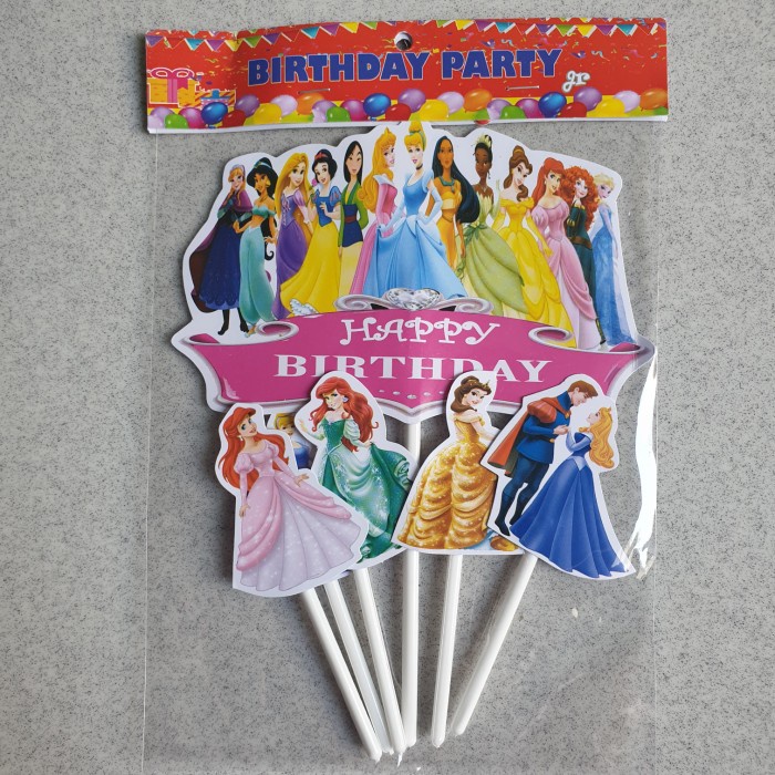 Cake Topper Karakter Doraemon / Cars / Princess / Mickey / Unicorn