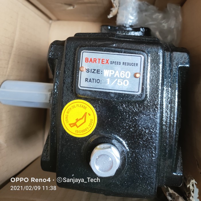 BARTEX gearbox speed Reducer WPA 60 RATIO 10 up to 60, WPA60