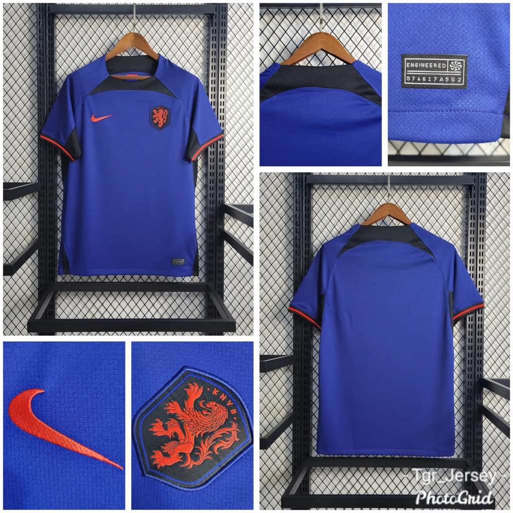 JERSEY PIALA DUNIA JERSEY WORLD CUP BELANDA AWAY GRADE ORI IMPORT PREMIUM TOP QUALITY 2022 2023 NEW 
