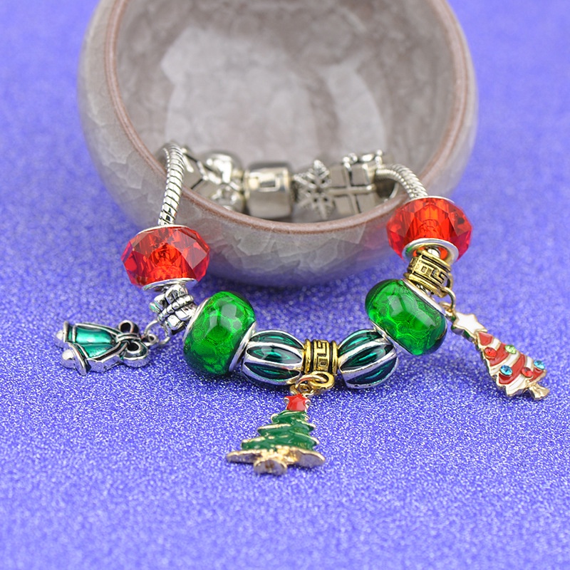 Gelang Liontin Pohon Natal Bahan Alloy