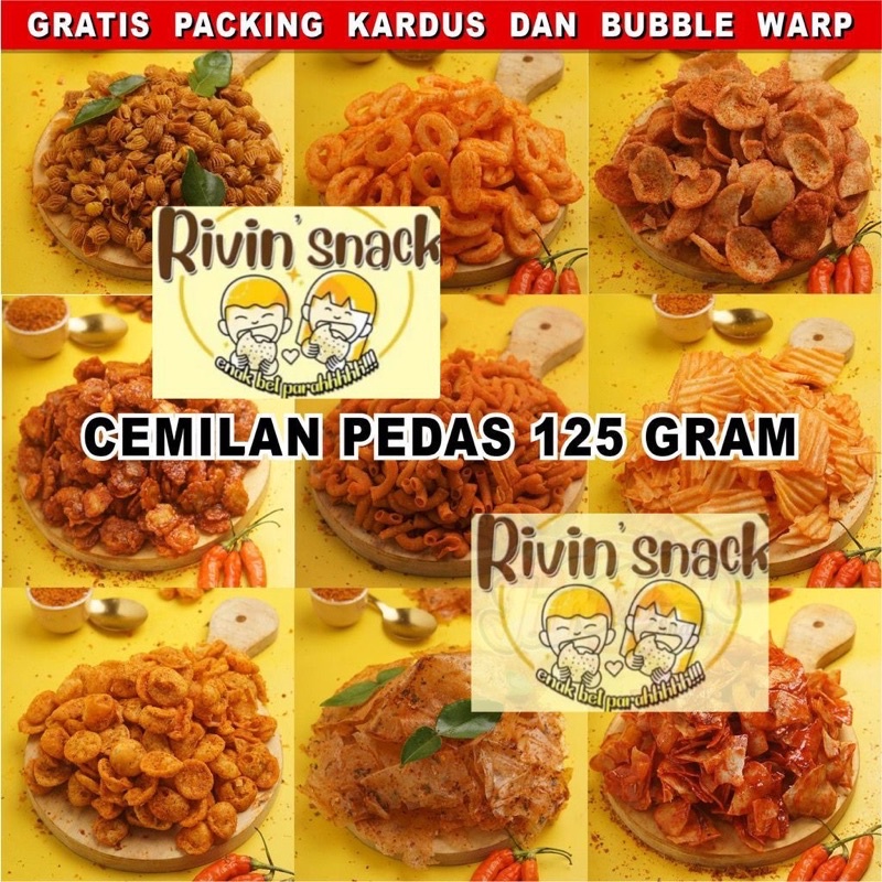 

SNACK / CEMILAN 125gr SERBA PEDAS ANEKA KILOAN (RIVIN SNACK)