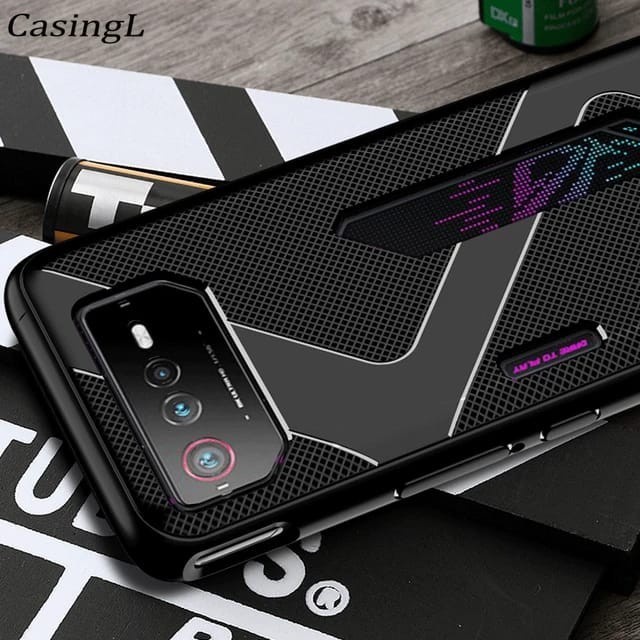 ASUS ROG 6 / ROG 5 / RPG 5S COVER ANTI DROP SOFT CASE CROSS CARBON ANTI HEAT SILIKON SOFTCASE ROG PHONE 6