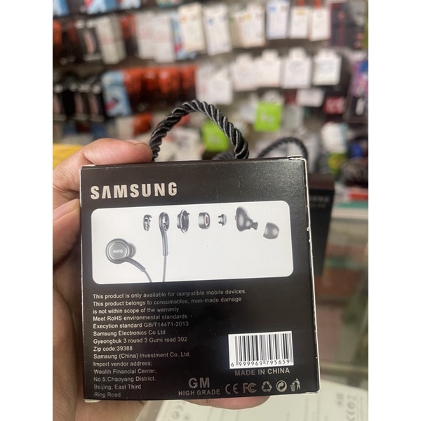 Headset earphone handsfree samsung akg s8 s8+ suara mantap