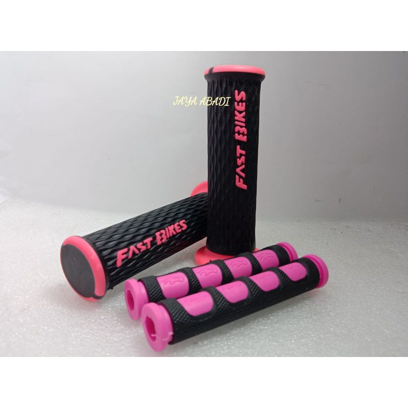 paket variasi motor grip handgrip variasi model wajik pink hitam+plus