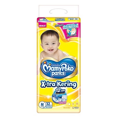 MamyPoko Pants X-tra Kering S40/M32/L30/XL26/XXL24 - Rumah Susu