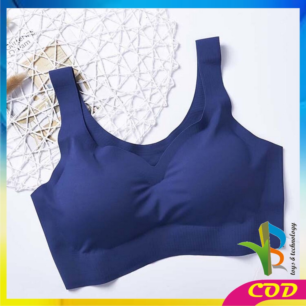 RB-P44 Bra Busa Tanpa Kawat Bahan Halus Pakaian Dalam Wanita Elastis Push Up Sport Bra BH Yoga Murah