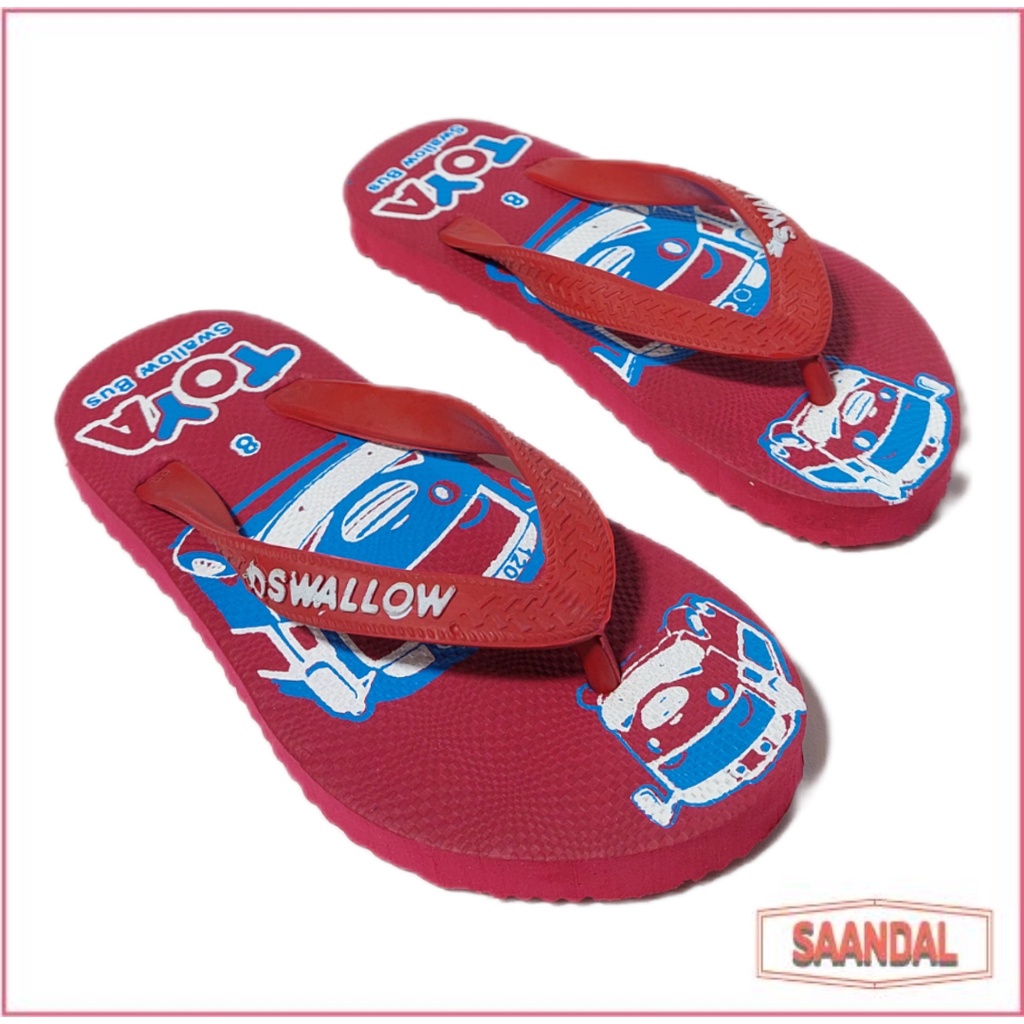 Grosir-Sandal Jepit Anak Swallow Toya (ISI 6 SANDAL)