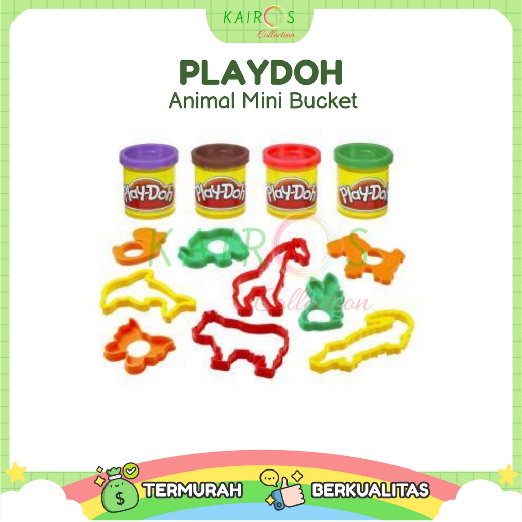 Playdoh Animal Mini Bucket Mainan Anak