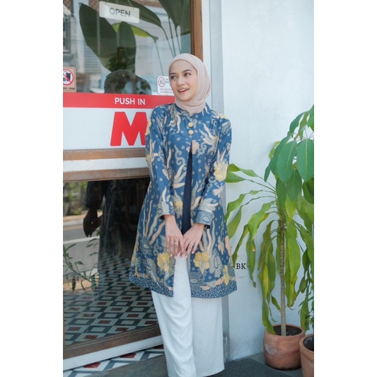 Baju Batik Couple sarimbit wanita pria kemeja