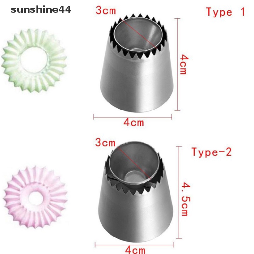 Sunshine 1pc Spuit Piping Rusia Untuk Membuat Kue / Biskuit / Es Krim