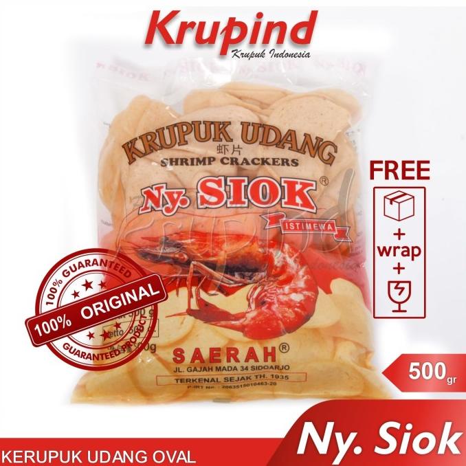 

Ny Siok / NySiok - Krupuk / Kerupuk Udang Oval 500gr - Krupind