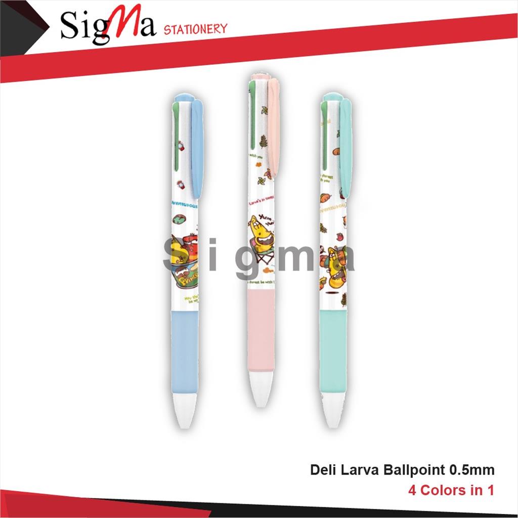 

Pulpen 4 Warna 0.7 DELI LARVA EQ171 (pcs)