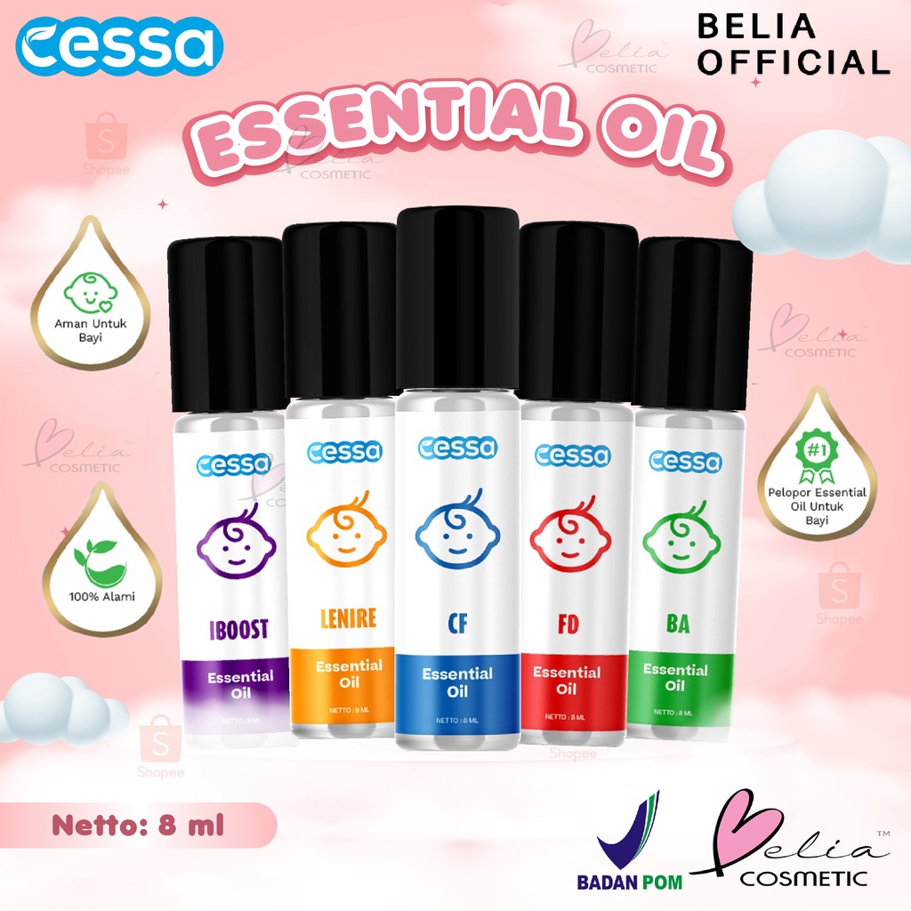 ❤ BELIA ❤ CESSA - Baby Support Immune Shield (Meningkatkan Imunitas Anak) | Essential Roll On 8ml | Essential Oil Pereda Batuk & Pilek Bayi | Penurun Panas dan Demam Bayi | BPOM