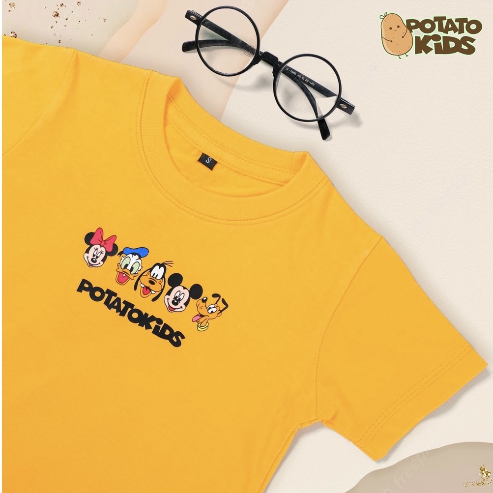 Kaos anak laki-laki perempuan mickey umur 1-12 tahun Potato Kids // baju anak gambar mickey